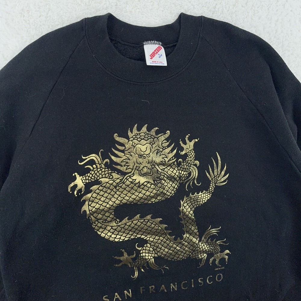 vintage SAN FRANCISCO CHINATOWN DRAGON CREWNECK SWEATSHIRT MEDIUM‎